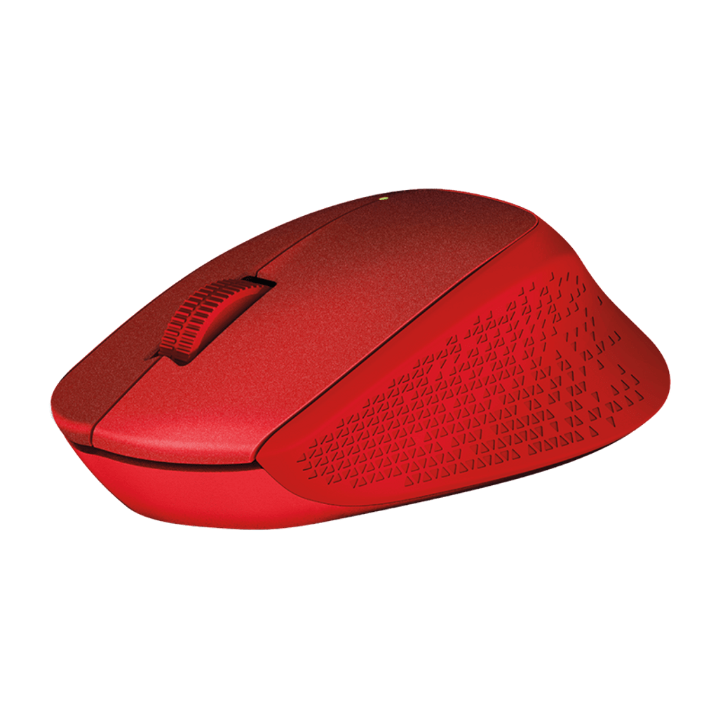 LOGITECH Mouse M330 Silent Plus, rosso