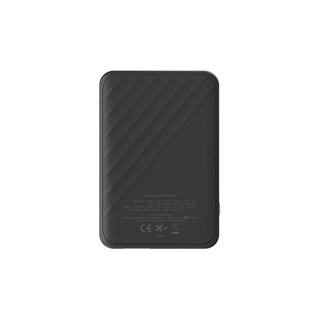 XTORM Caricabatteria Go2, 5000 mAh, USB-C PD 12W, USB-A