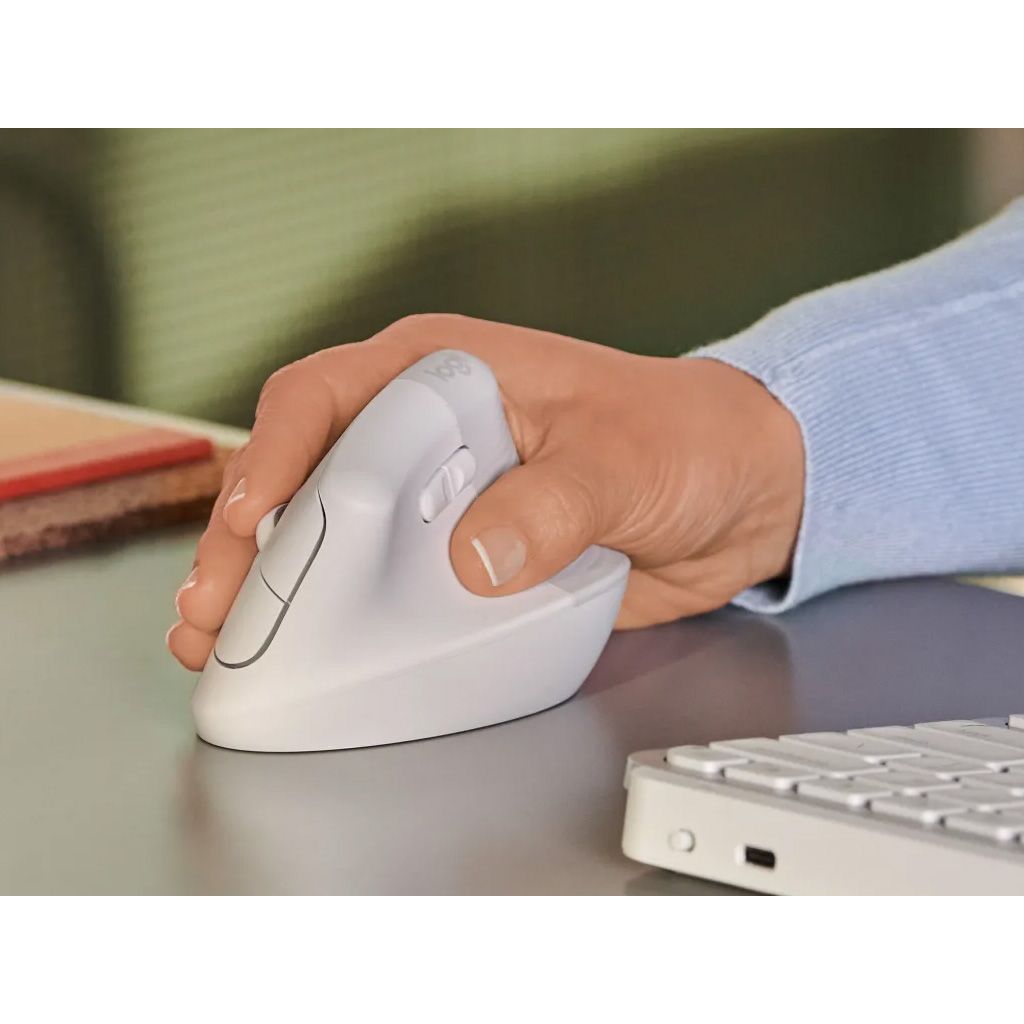 LOGITECH Mouse +Lift verticale ergonomico - bianco