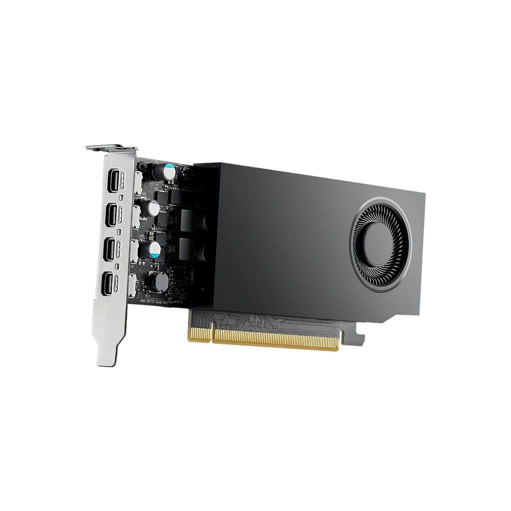 PNY NVIDIA RTX A1000, 8GB GDDR6, PCIe 4.0 x8, 4x mDP-DP, Low Profile