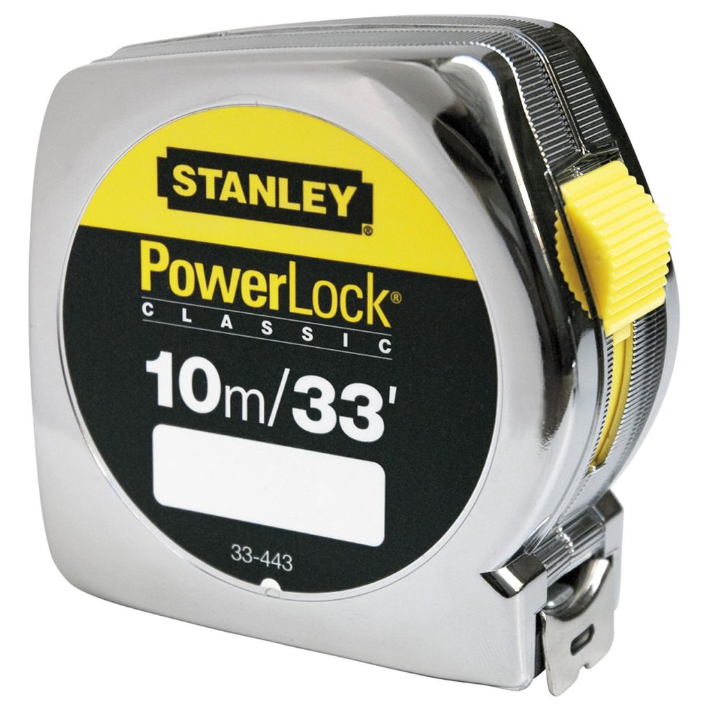 STANLEY contatore POWERLOCK ABS 0-33-443 -10m metrico/col 