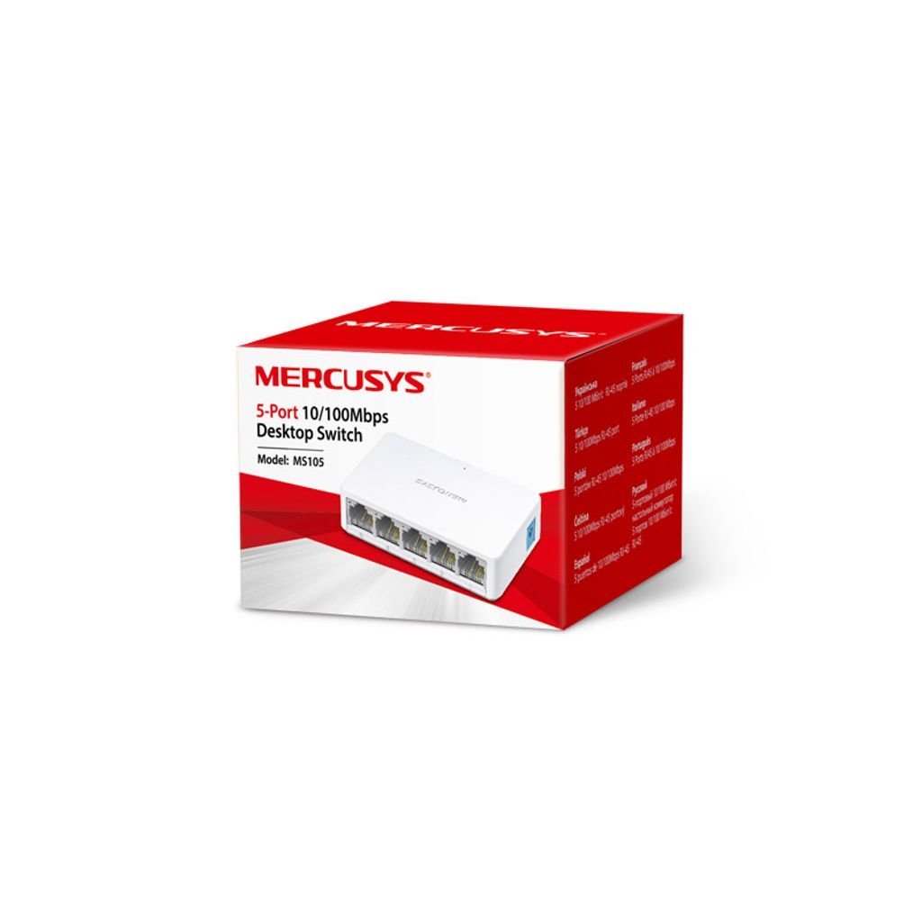 MERCUSYS interruttore di rete 10/100Mbps 5-port (MS105) 