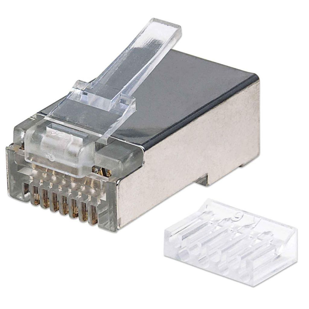 INTELLINET connettori modulari a 2 punti 90 pezzi Cat6 RJ45 STP 