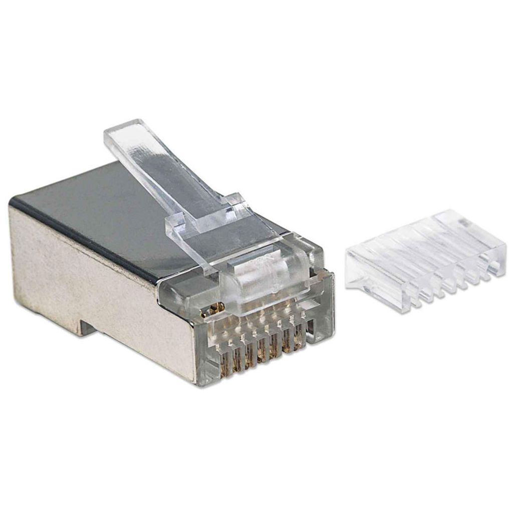 INTELLINET connettori modulari a 2 punti 90 pezzi Cat6 RJ45 STP 