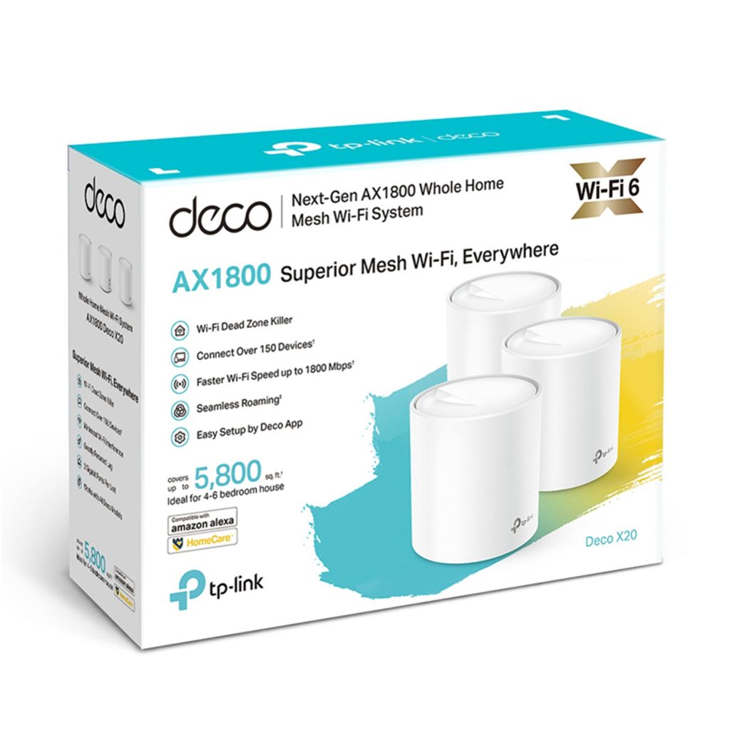 TP-LINK Access point-AP Deco X20 AX1800 Wi-Fi6 Mesh 3-kos