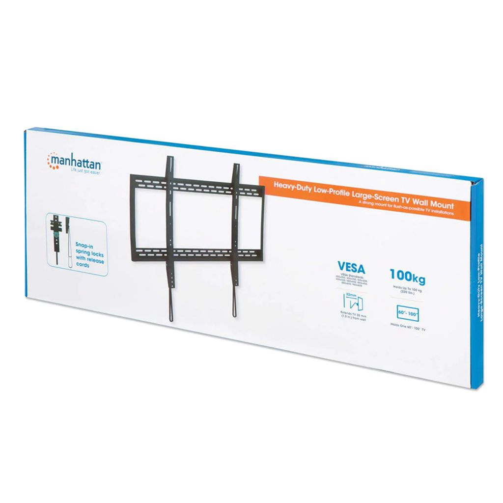 MANHATTAN Supporto da parete monitor da 60" a 100"