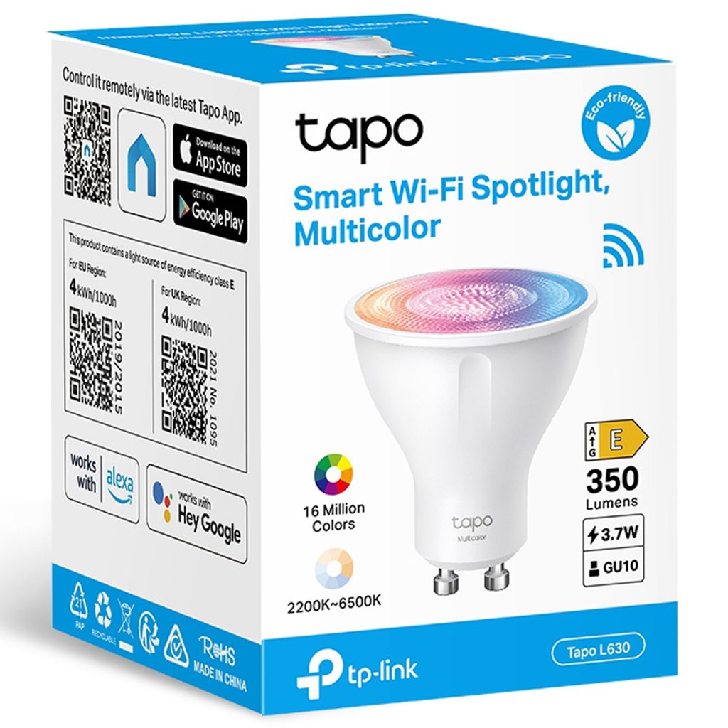 TP-LINK lampadina intelligente Tapo L630 2200-6500K Smart WiFi RGB LED