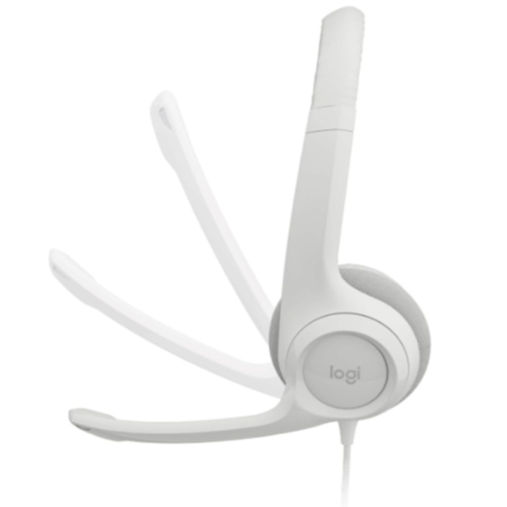 LOGITECH Cuffie stereo USB con microfono H390, bianco