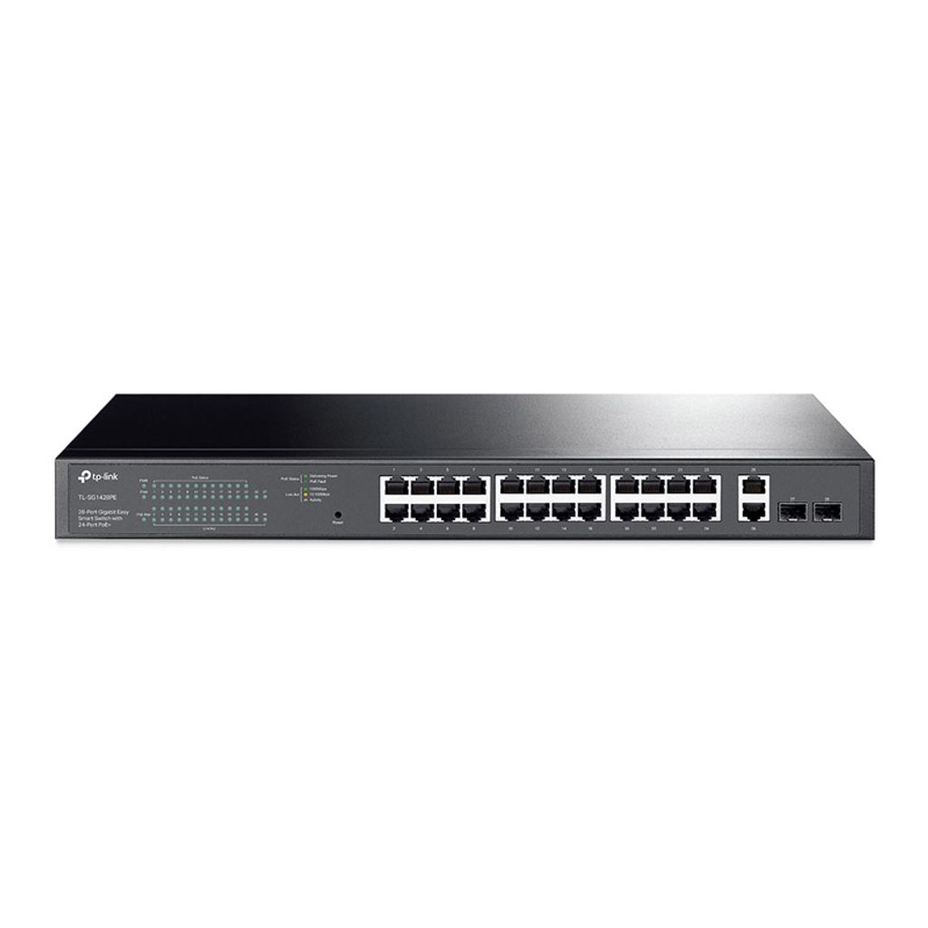 TP-LINK TL-SG1428PE 28-Port Gigabit Facile Smart 24-Port PoE/PoE+ Interruttore di rete