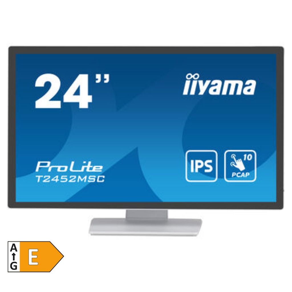 IIYAMA ProLite T2452MSC-W1 60,5cm (23,8") FHD IPS LED touch speaker bianco display interattivo