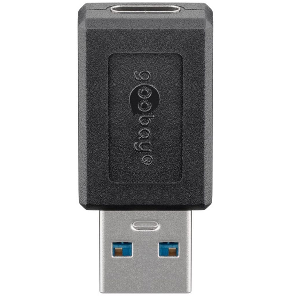 GOOBAY USB 3.0 SuperSpeed USB-A su adattatore nero USB-C