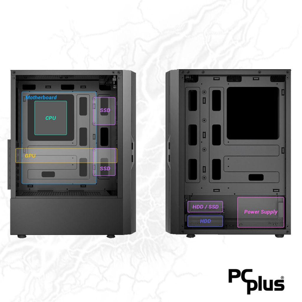 PCPLUS Storm i5-12400F 16GB 1TB NVMe SSD GeForce RTX 3060 OC 12GB RGB