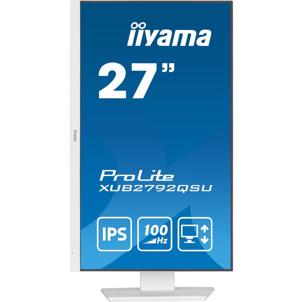 IIYAMA ProLite XUB2792QSU-W6 68,5cm (27") 100Hz 2K IPS LED LCD HDMI/DP altoparlanti Monitor