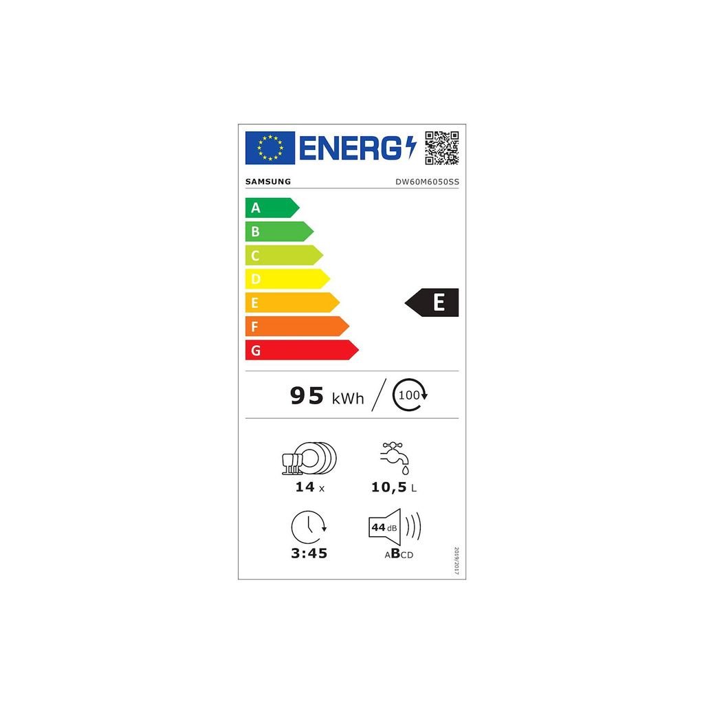 SAMSUNG parzialmente incl. lavastoviglie DW60M6050SS/EO, 60 cm