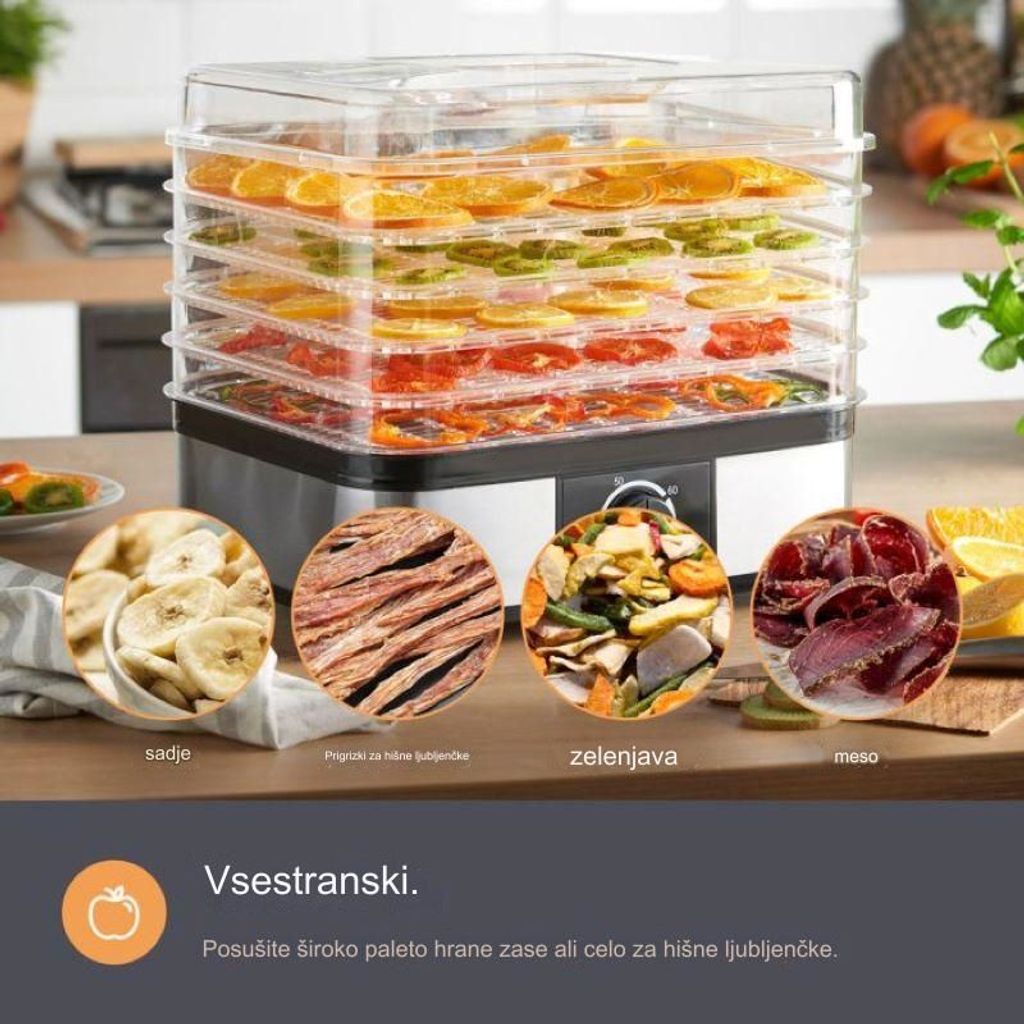 VONHAUS 5 gradi DEHYDRA frutta asciugatrice