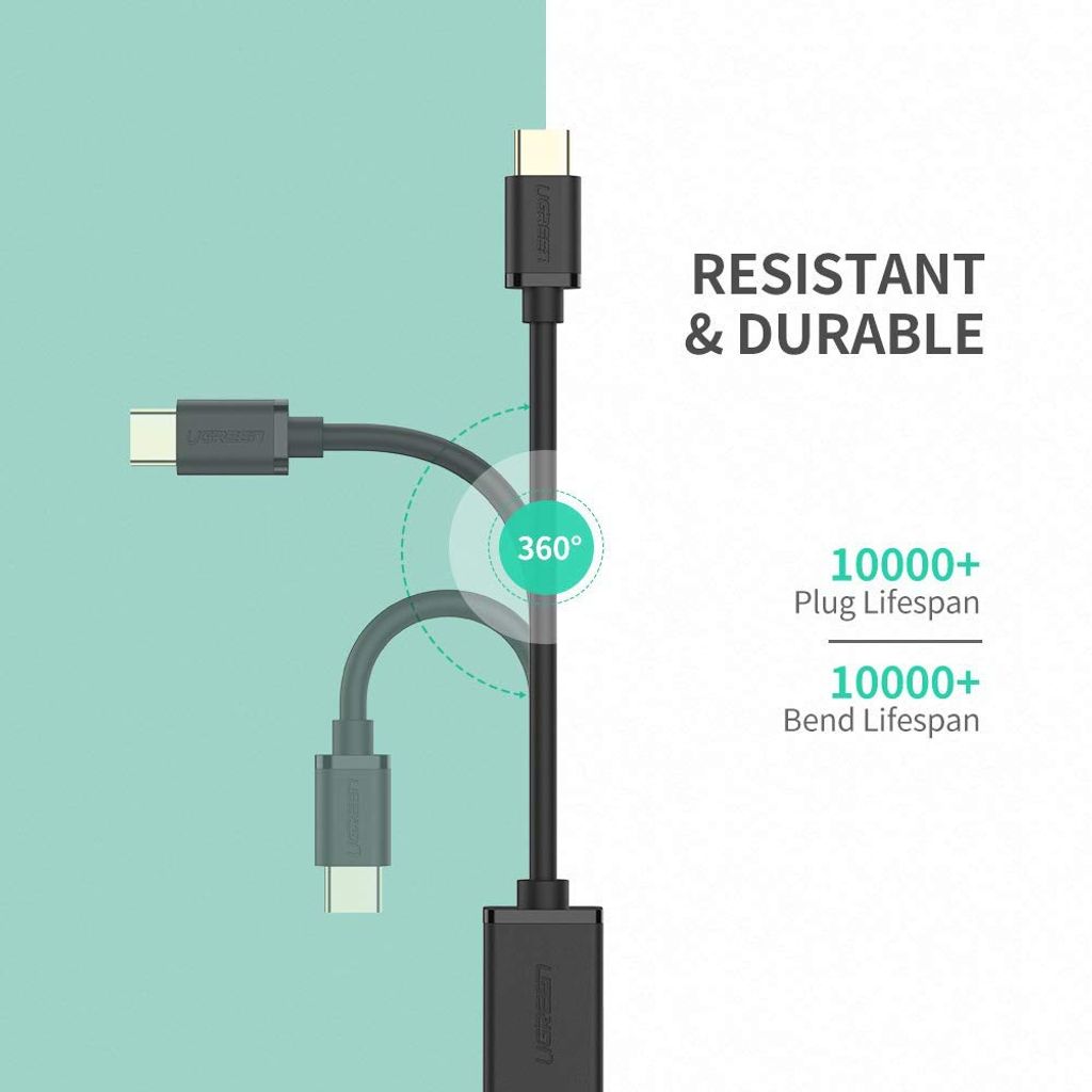 UGREEN Cavo USB-C (M) a USB 3.0 (Z) OTG - nero