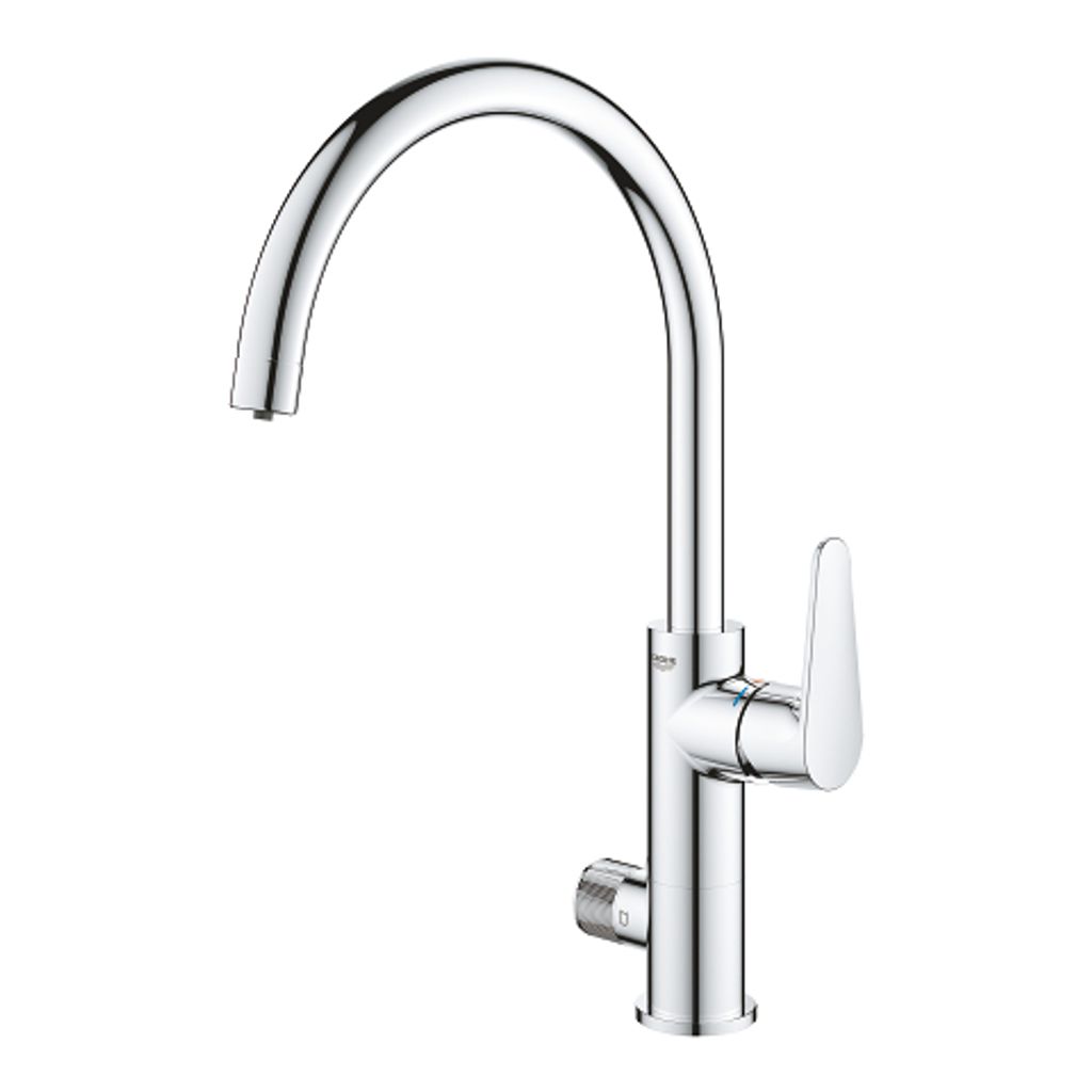 GROHE miscelatore monocomando da cucina con funzione di filtraggio Blue Pure BauCurve