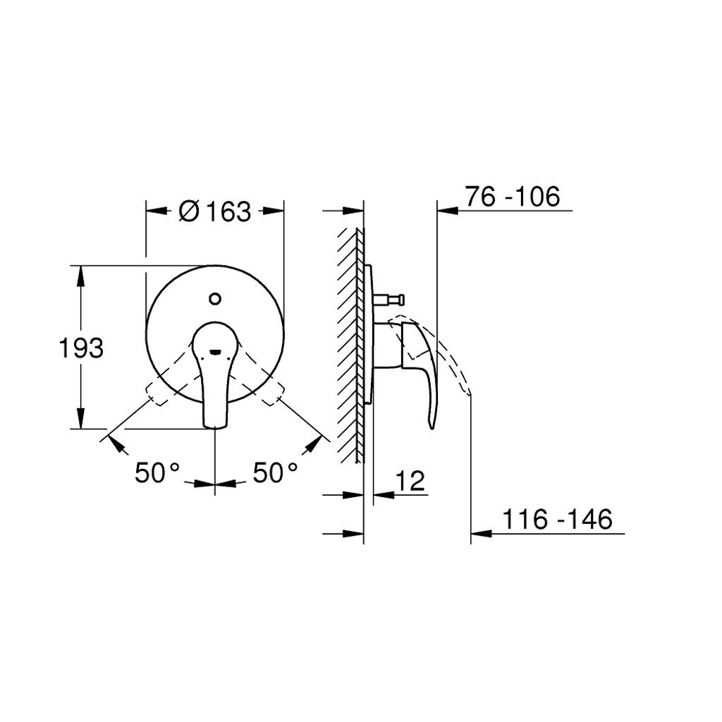 GROHE doccia/cad EUROSMART (19450002)