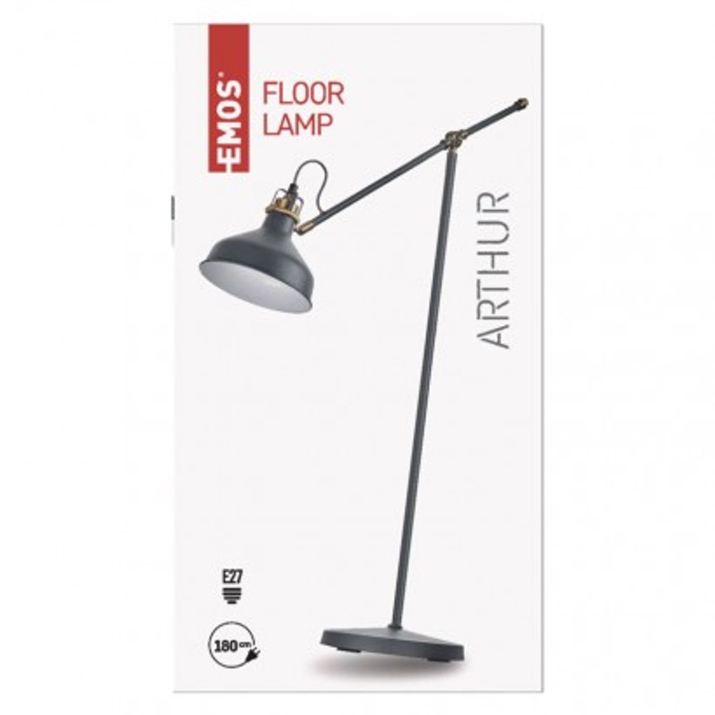 EMOS lampada da terra ARTHUR Z7610 - grigio scuro