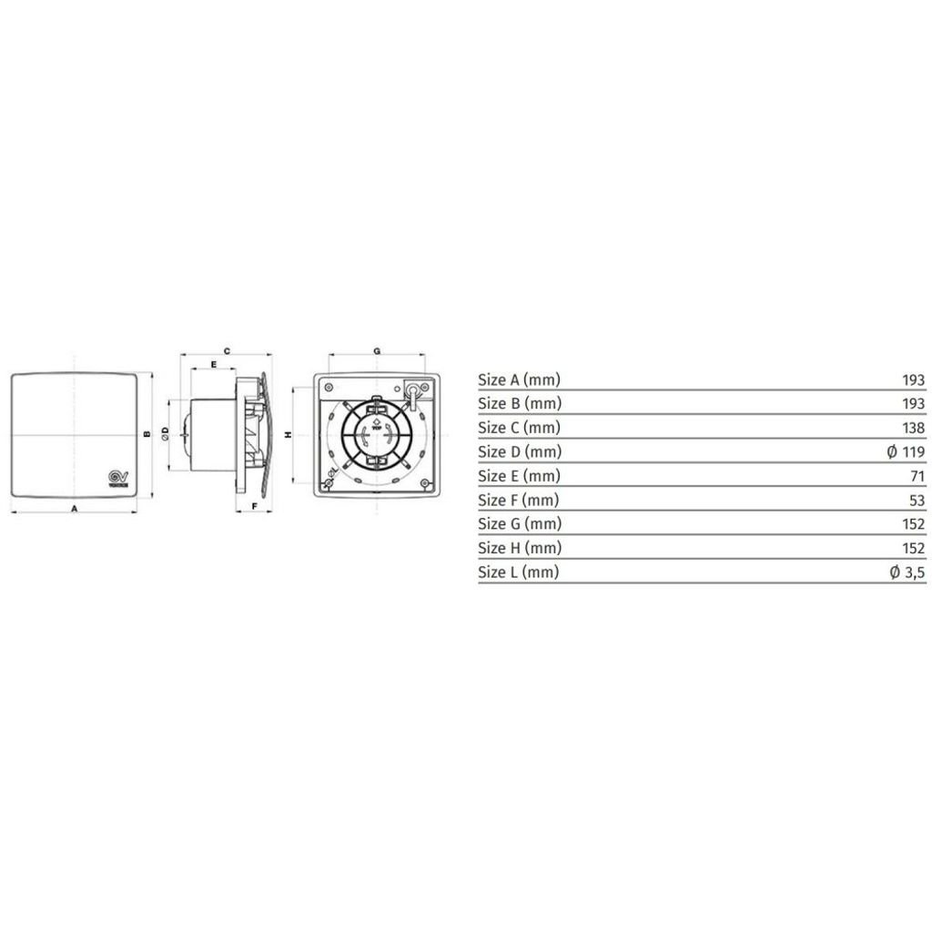 VORTICE ventilatore assiale PUNTO EVO FLEXO MEX 120/5 LL 1S (11333)