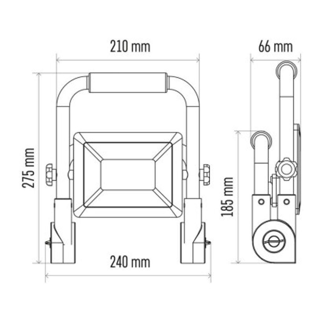 EMOS Portable LED riflettore 31W neutro bianco ZS3332