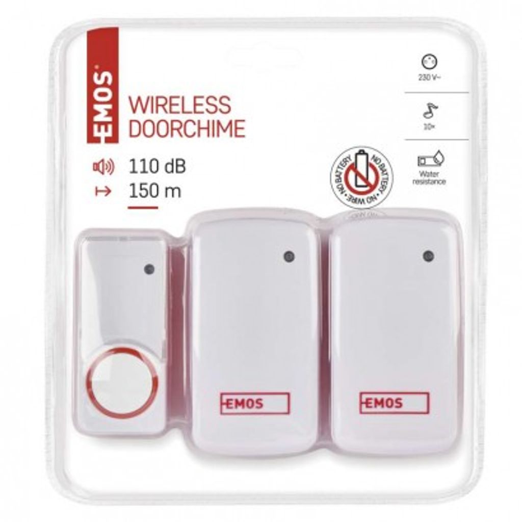 EMOS Campana wireless P5750.2R - rosso/bianco