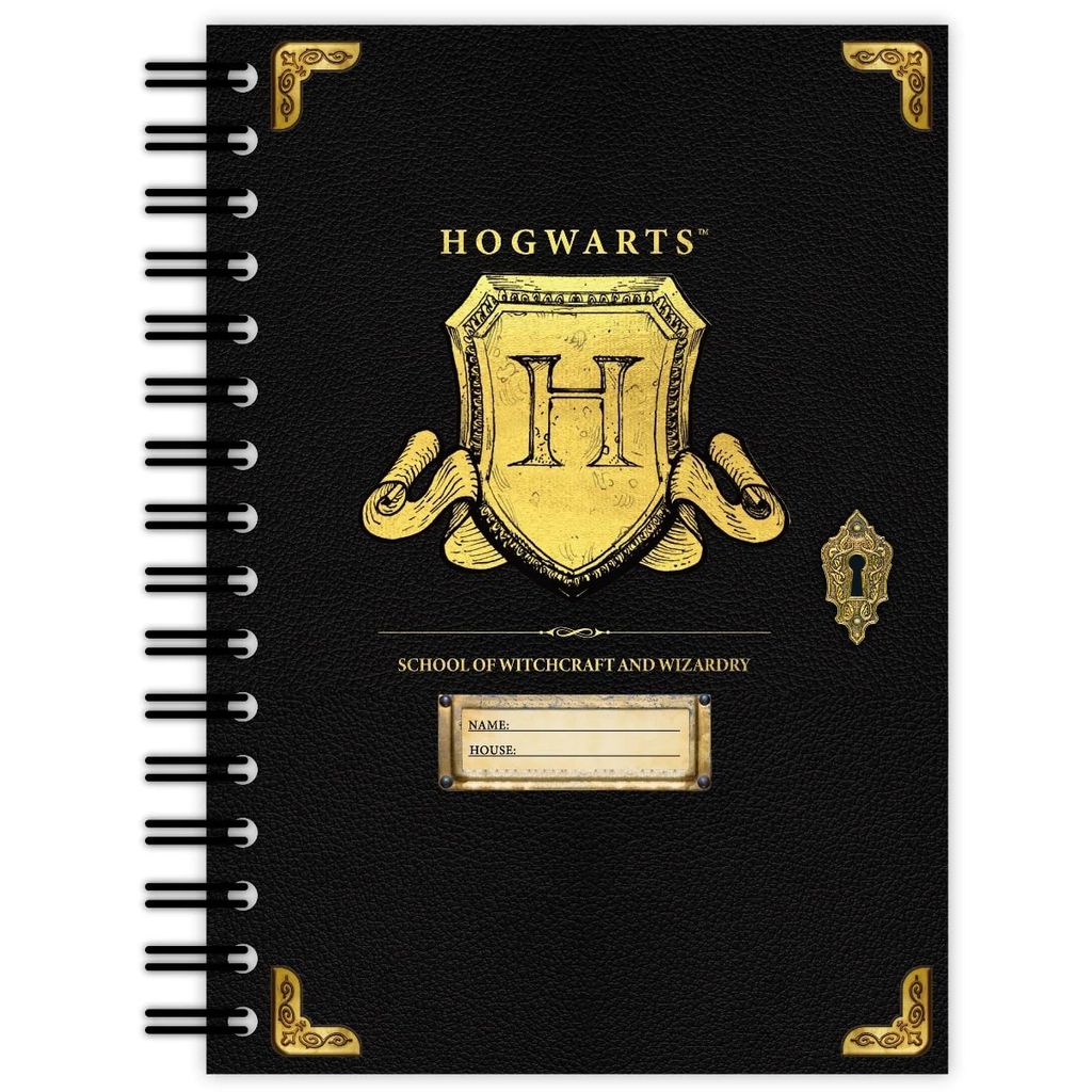 BLUE SKY HARRY POTTER A5 WIRO NOTEBOOK - HOGWARTS S.HIELD WHITE