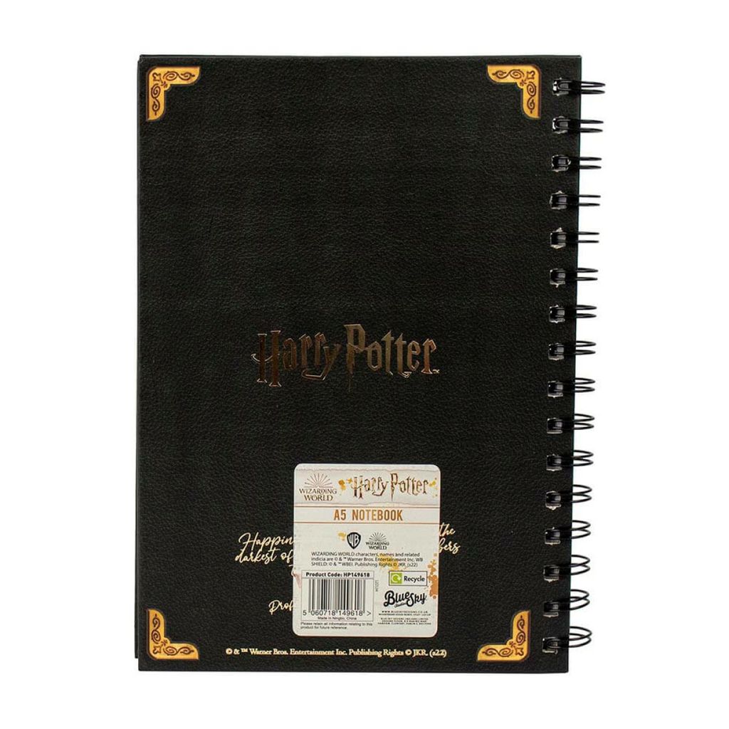 BLUE SKY HARRY POTTER A5 WIRO NOTEBOOK - HOGWARTS S.HIELD WHITE