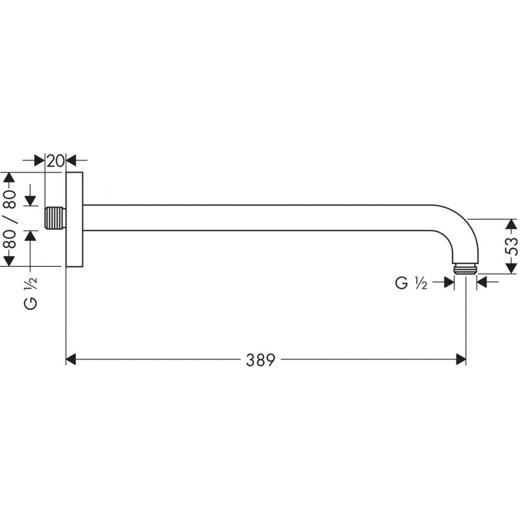 HANSGROHE braccio portante E (27446000)