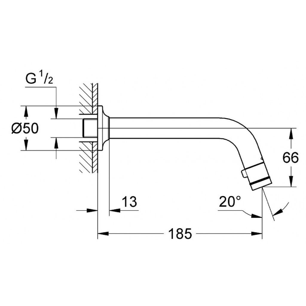 GROHE effusion universale parete (20203000)