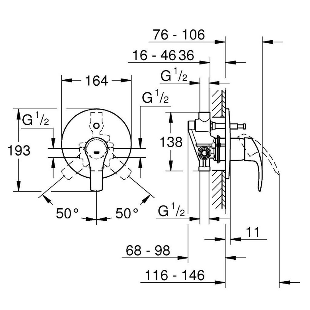 GROHE doccia/cad EUROSMART (33305002)