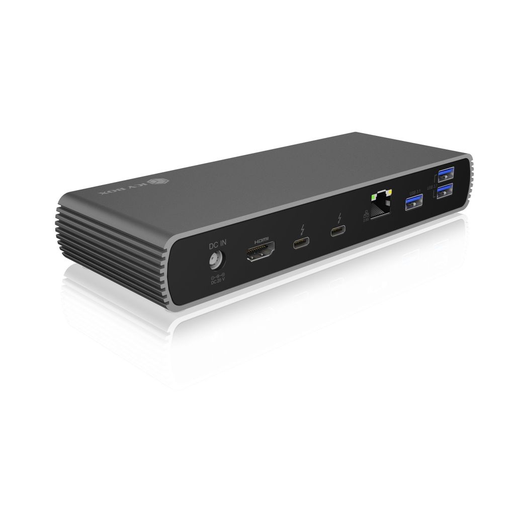 ICYBOX Thunderbolt 4 stazione di aggancio con Power Delivery PD100W IB-DK8801-TB4