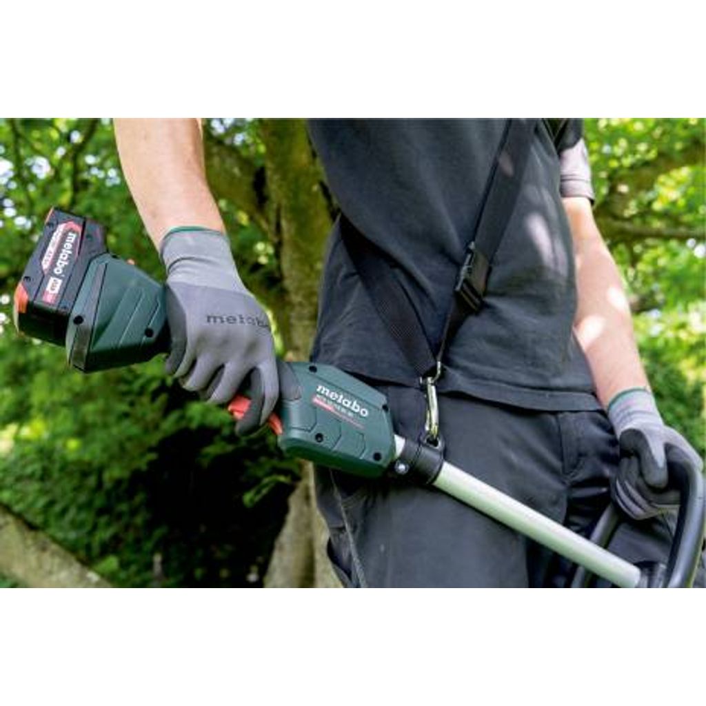 METABO Set da giardino RTD 18 LTX BL 30 pezzi su filo + SGS 18 LTX Q shearer/scissor per erba + Batteria 2x2.0Ah 18V, caricabatterie SC 30