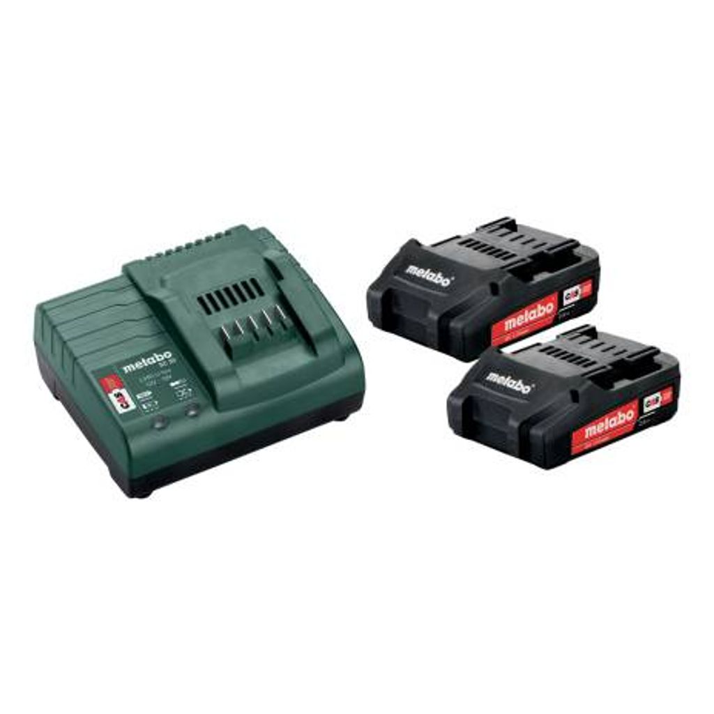 METABO Set da giardino RTD 18 LTX BL 30 pezzi su filo + SGS 18 LTX Q shearer/scissor per erba + Batteria 2x2.0Ah 18V, caricabatterie SC 30