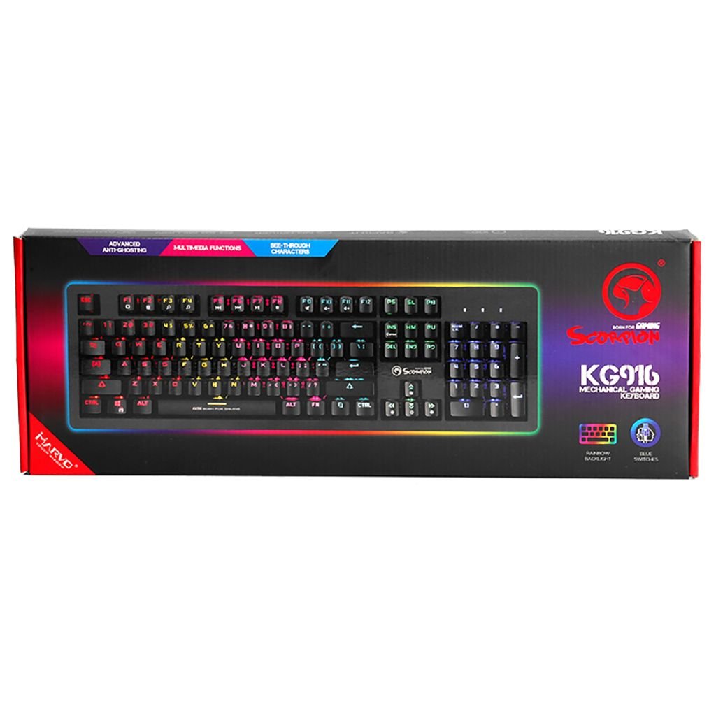 MARVO tastiera di gioco meccanica cablata KG916