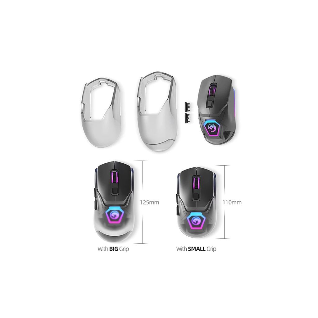 MARVO FIT PRO G1W mouse da gioco senza fili, grigio