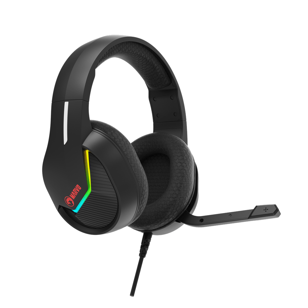 MARVO auricolare H8618 BK RGB, nero