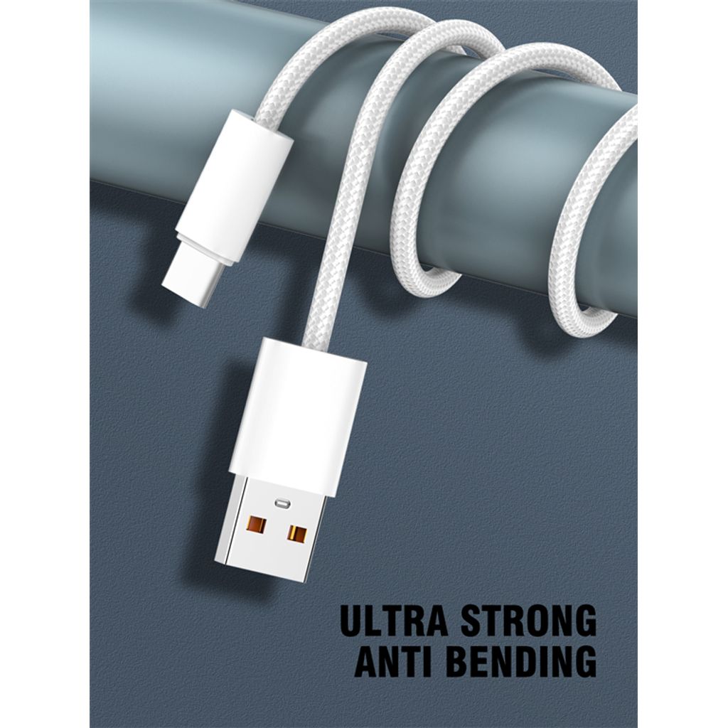 LDNIO cavo di riempimento BRAIDED (A-L) 25W 1M IPHONE WHITE LS901_L