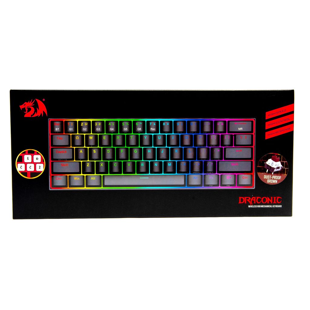 REDRAGON DRACONIC K530 - interruttori marrone