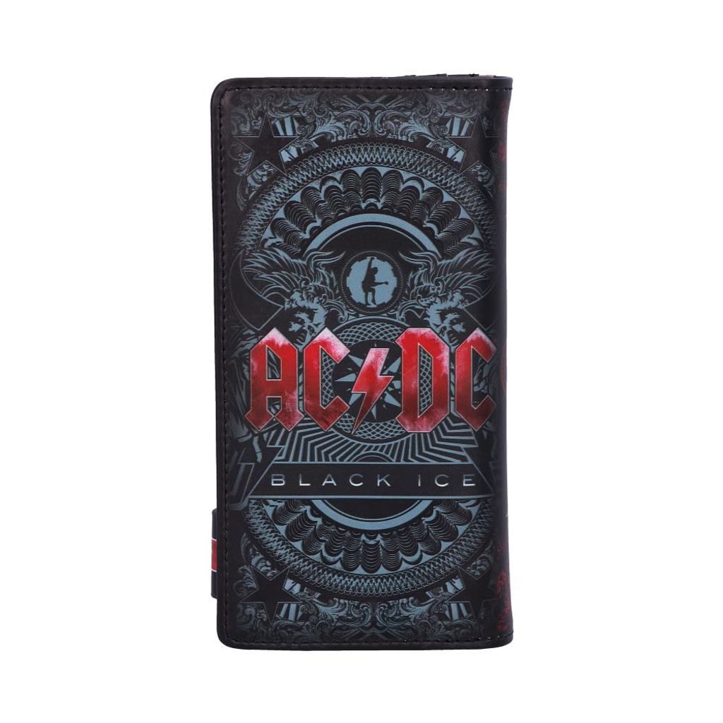 NEMESIS NOW ACDC BLACK ICE EMBOSSED PURSE 18.5CM TOTORBICA