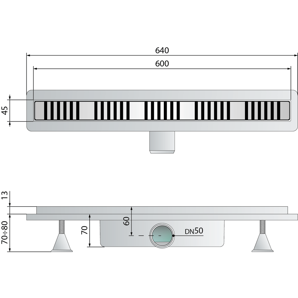 OMP TEA canale BASECFLOW 700mm