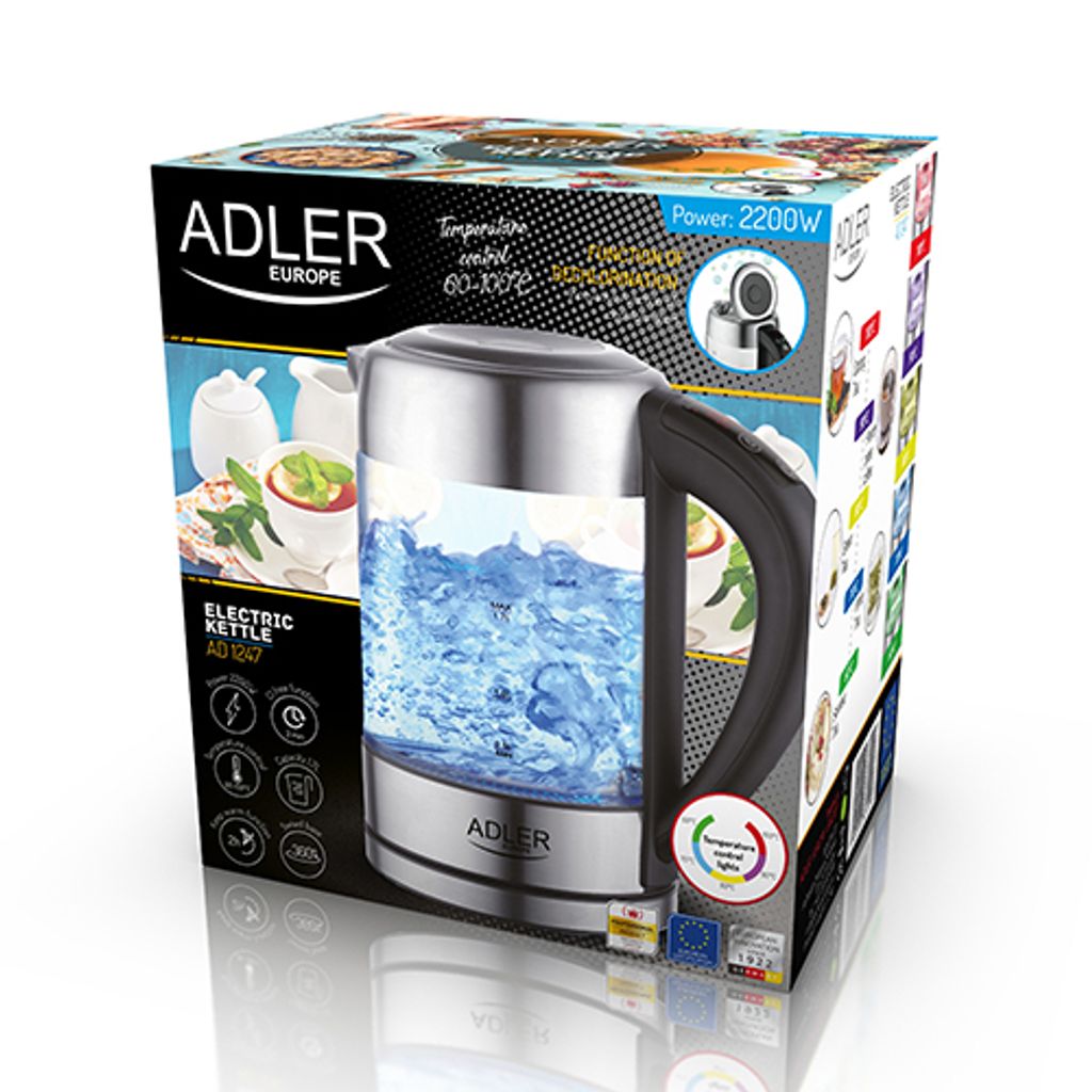 Riscaldamento ad acqua ADLER con regolazione della temperatura 1.7L