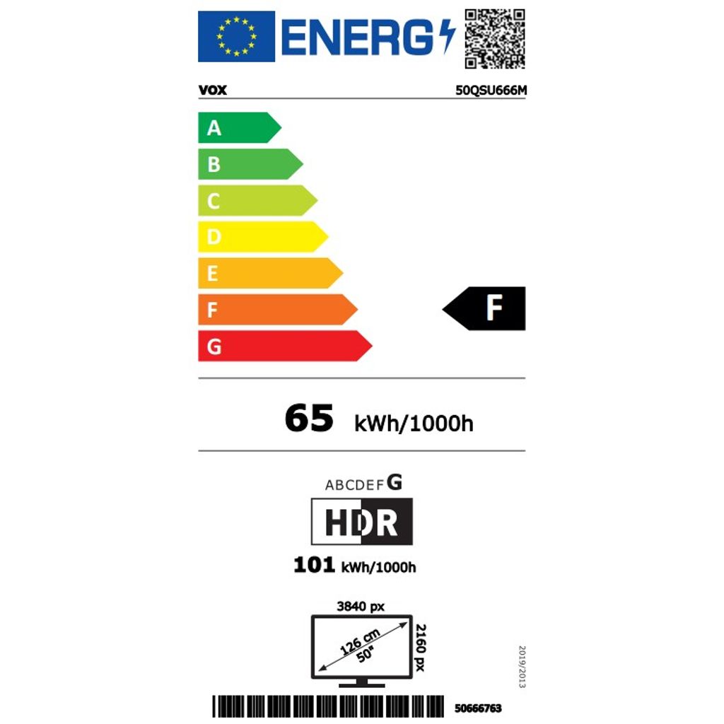 VOX Ricevitore TV 50QSU666M