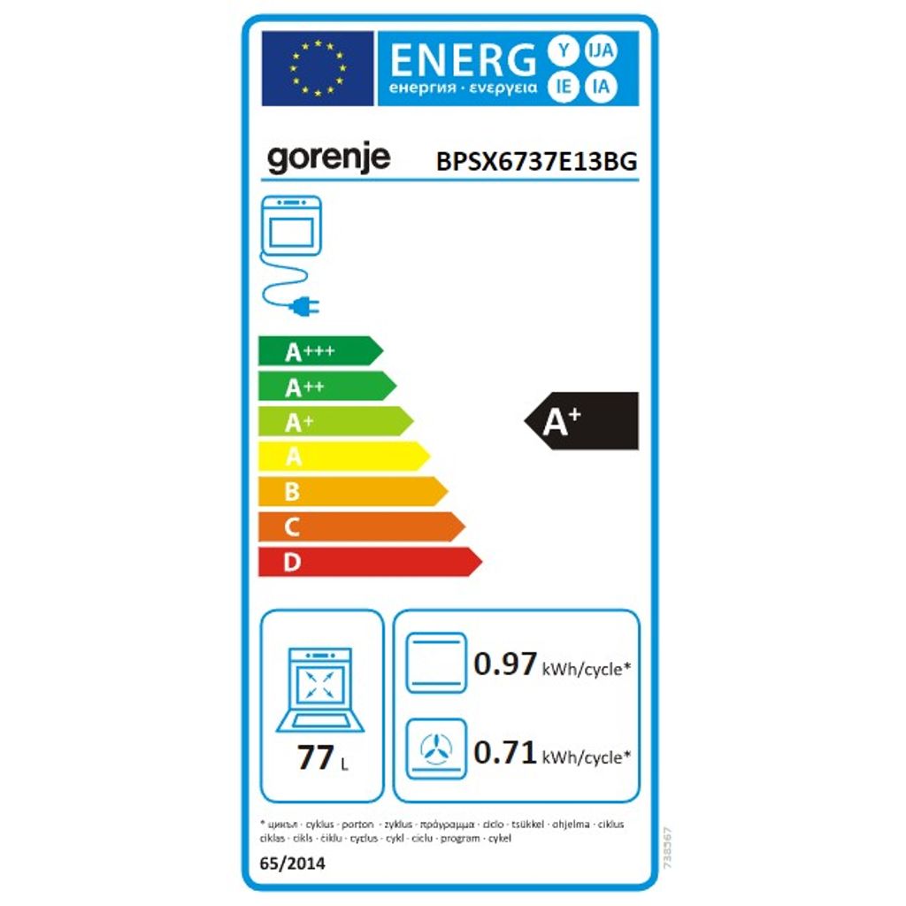 forno incorporato BPSX6737E13BG