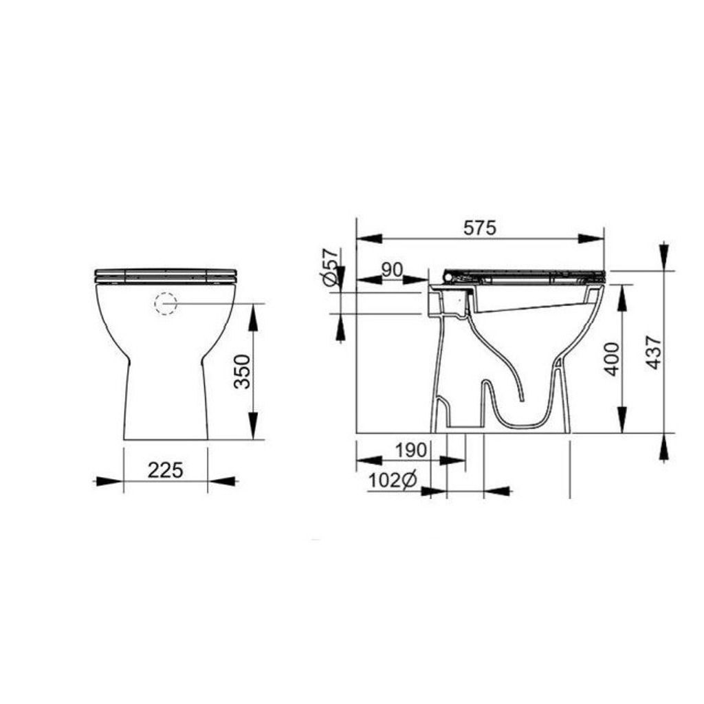 DOLOMITE pavimento wc clam Gemma 2 D522201 (senza gabinetto)