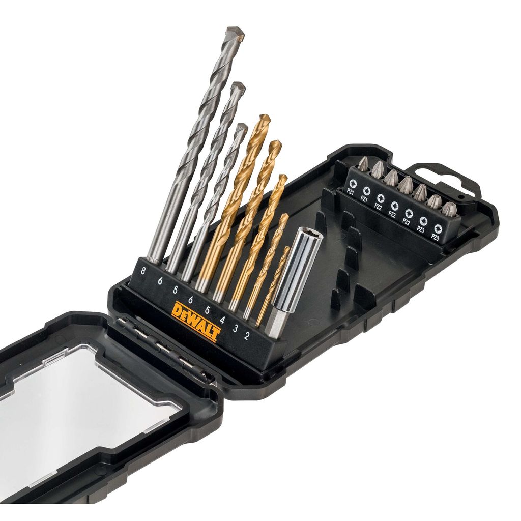 DEWALT Adattatore a vite a 16 parti e set di trapano DT71567