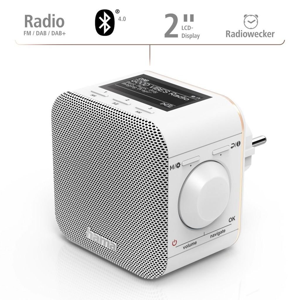 HAMA Radio digitale "DR40BT-PlugIn", FM/DAB/DAB+/Bluetooth®