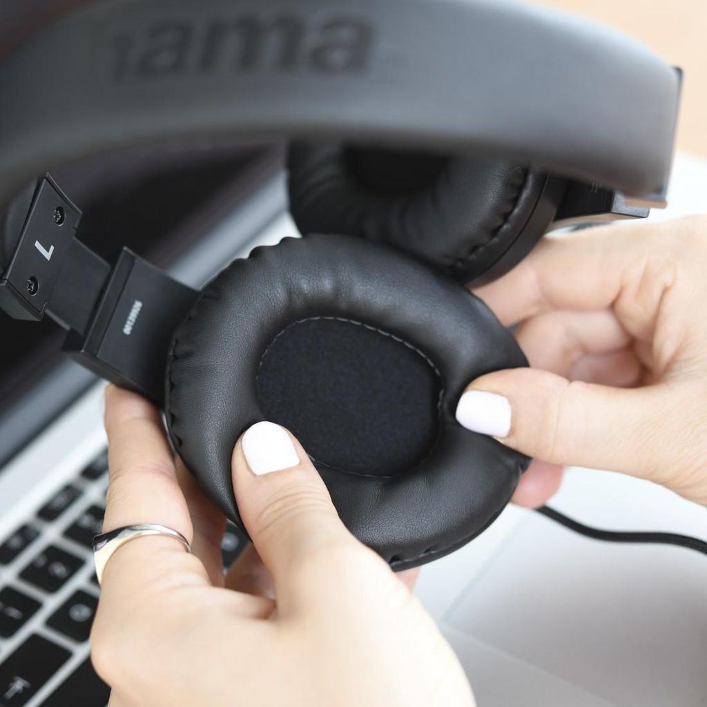 HAMA Auricolare "HS-P350" per computer in ufficio, stereo, nero