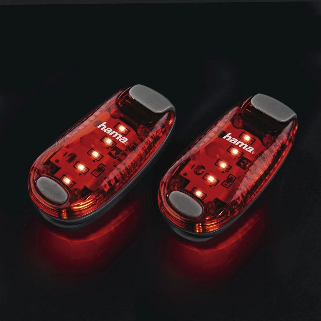 HAMA Lampade di sicurezza LED, rosso, set 2