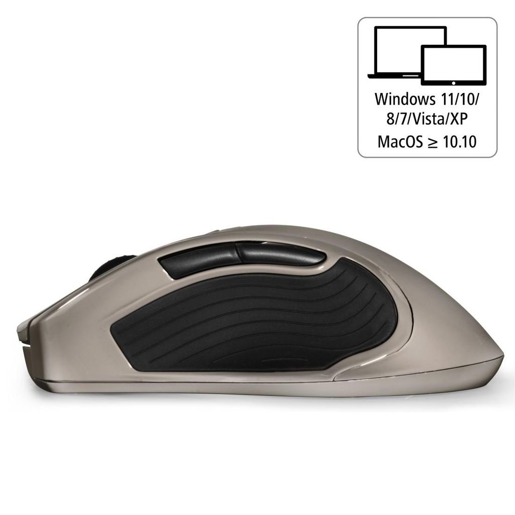 HAMA "MW-900 V2" 7 pulsanti laser wireless mouse, beige